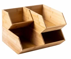 BAMBOO Cassettiera 2 Cassetti Naturale