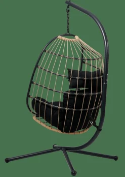 BAZAI Sedia Sospesa Con Supporto Nero