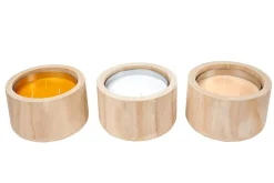 CITRONELLA WOOD Candela Da Esterni Bianco