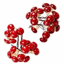 FOAM Zucche Decorative Set Di 12 Rosso