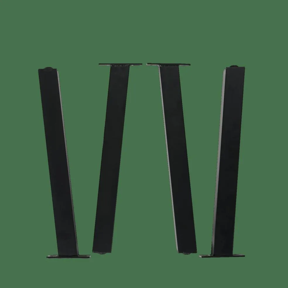 FORMAX Tavolo Da Giardino Con Gambe Naturale/nero