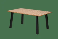 FORMAX Tavolo Da Giardino Con Gambe A Naturale/nero