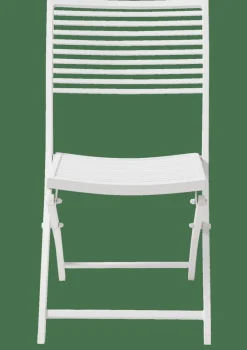 JESSE Sedia Pieghevole Bianco, Beige