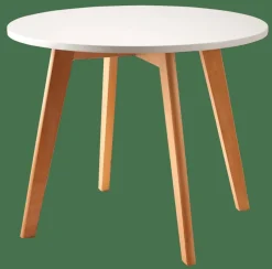 MATHIAS Tavolo Per Bambini Con 2 Sedie Naturale/bianco