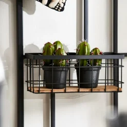 MODULAR Cesto Di Metallo Nero