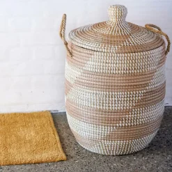 MODULAR SAND Cesto Di Metallo Beige