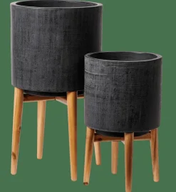 SCURO Vaso Per Piante Nero