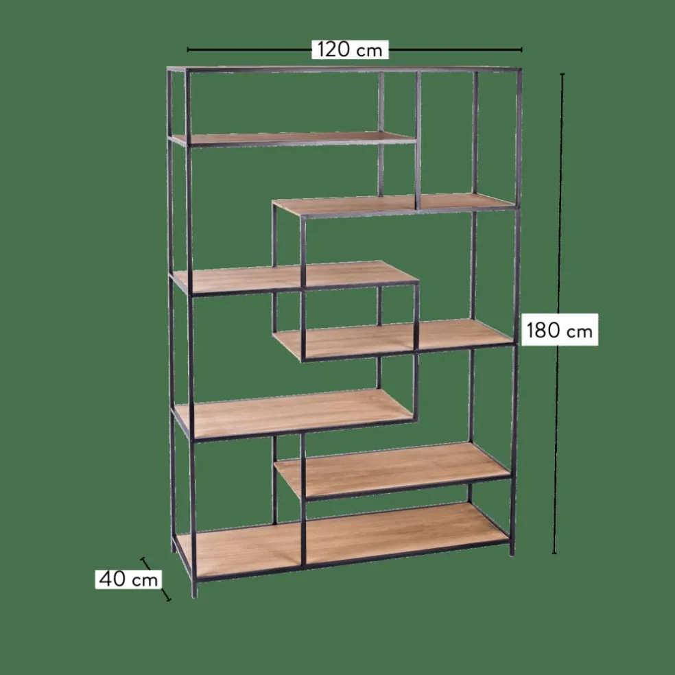 TRAPP Scaffale Da Parete Nero