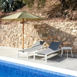 WOOD & VENETO Set Ombrellone Verde